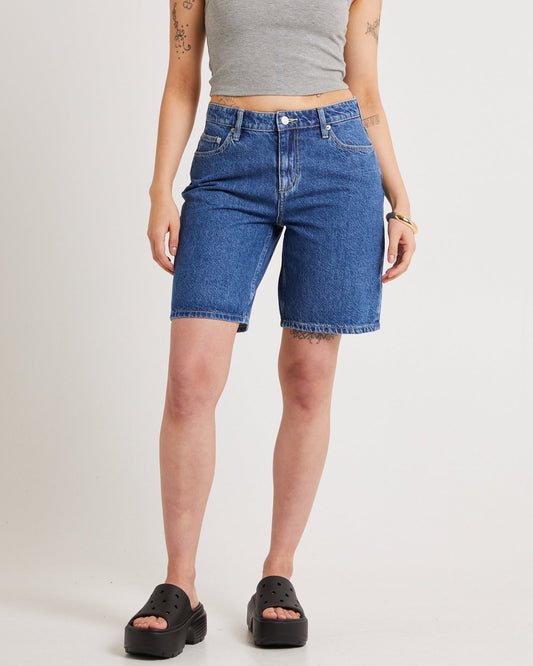Mid Baggy Denim Shorts