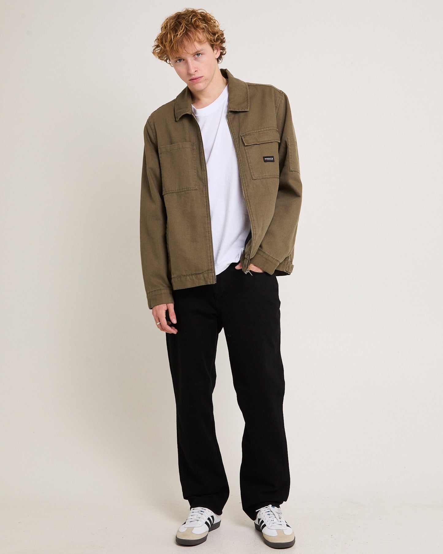 L-Three Straight Denim Jeans New Black