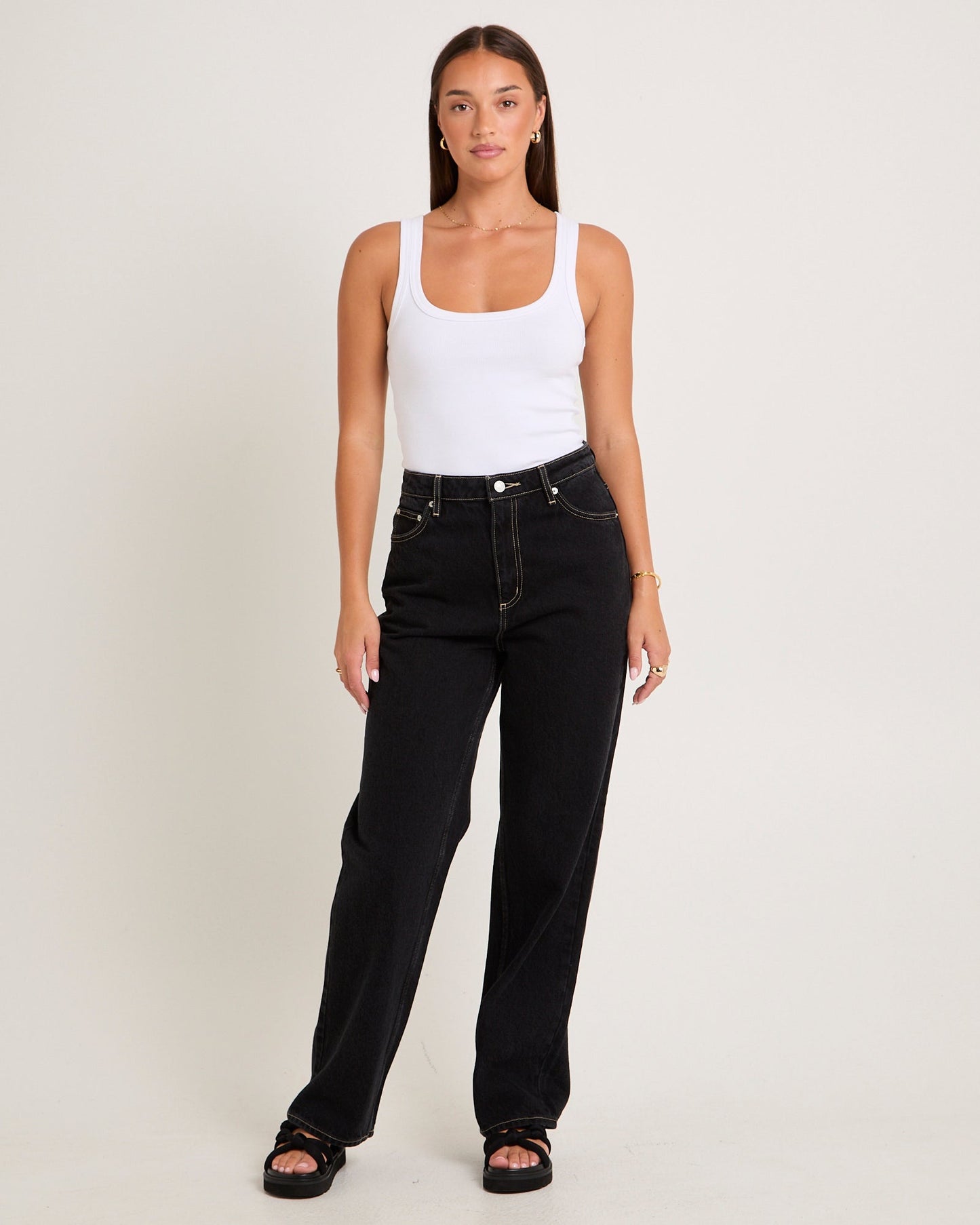 High Baggy Denim Jeans
