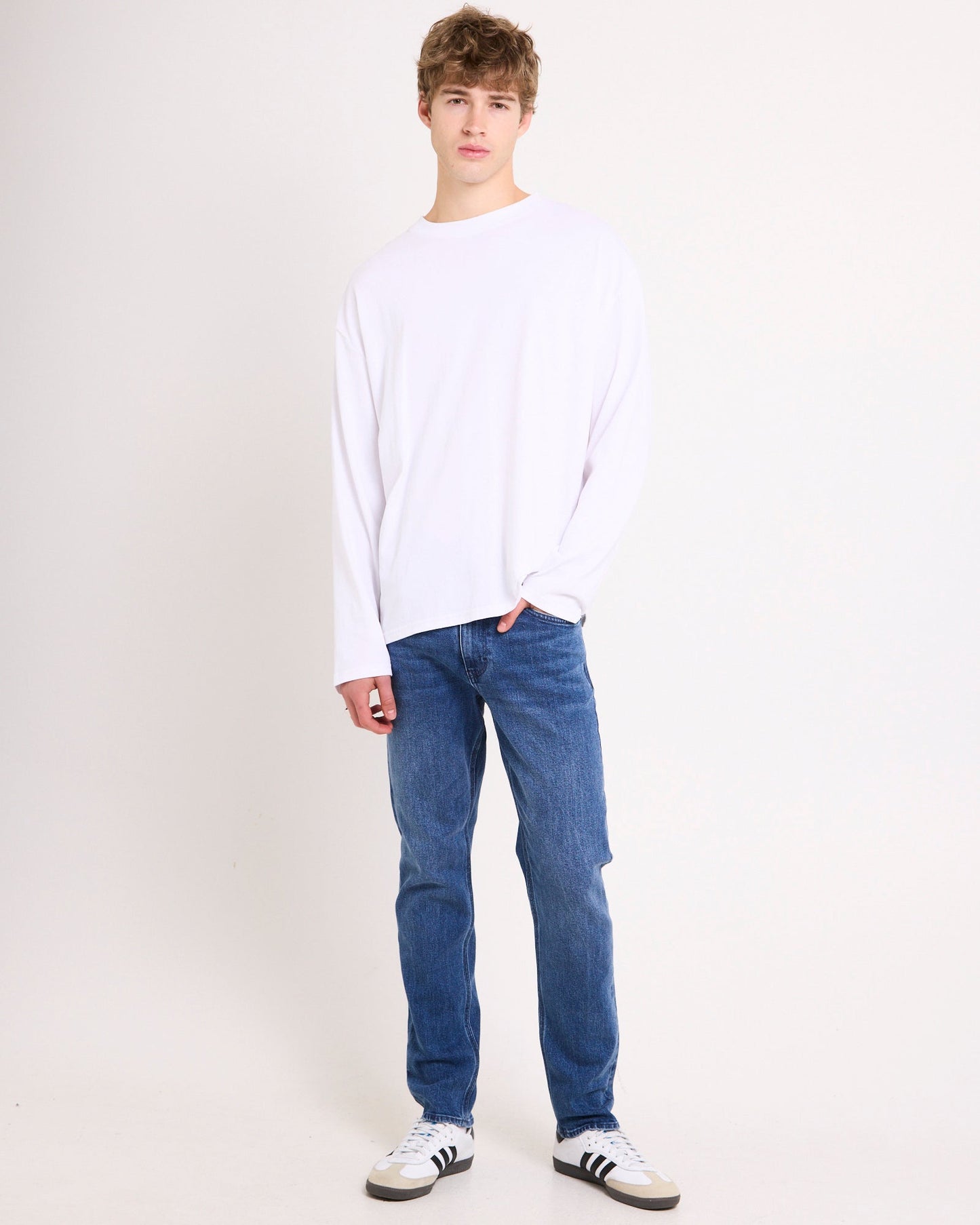 L-Three Straight Denim Jeans
