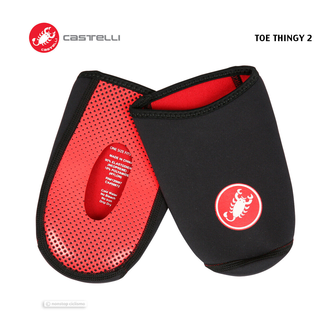 TOE THINGY 2 Windproof Neoprene Toe Covers : BLACK