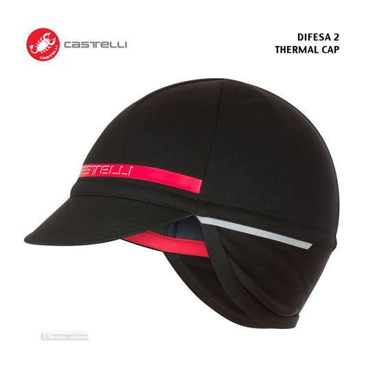 DIFESA 2 Thermal Warm Winter Cycling Cap : BLACK