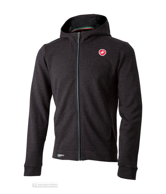 MILANO FULL ZIP FLEECE Hoodie : LIGHT BLACK