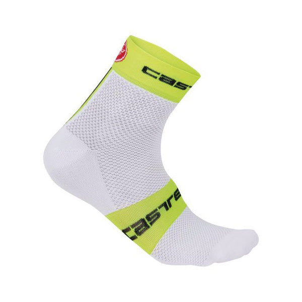 FREE 6 Socks : WHITE/FLUO YELLOW