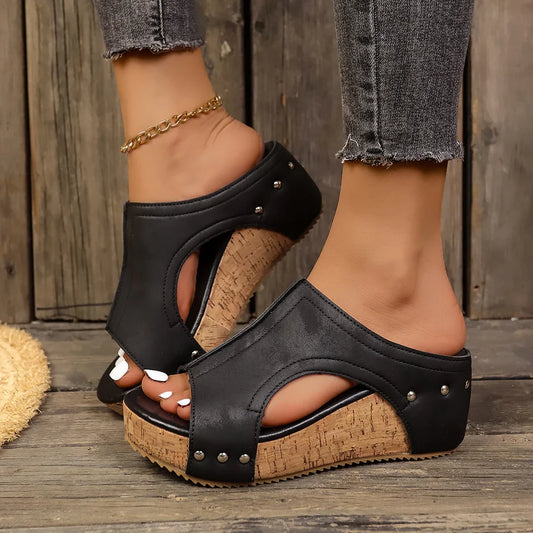 WOMEN'S RETRO WEDGE SANDALS
