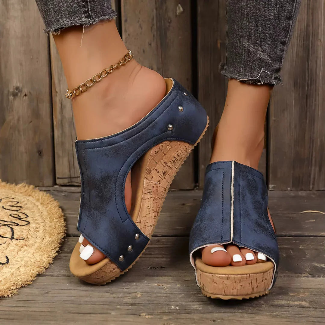 WOMEN'S RETRO WEDGE SANDALS