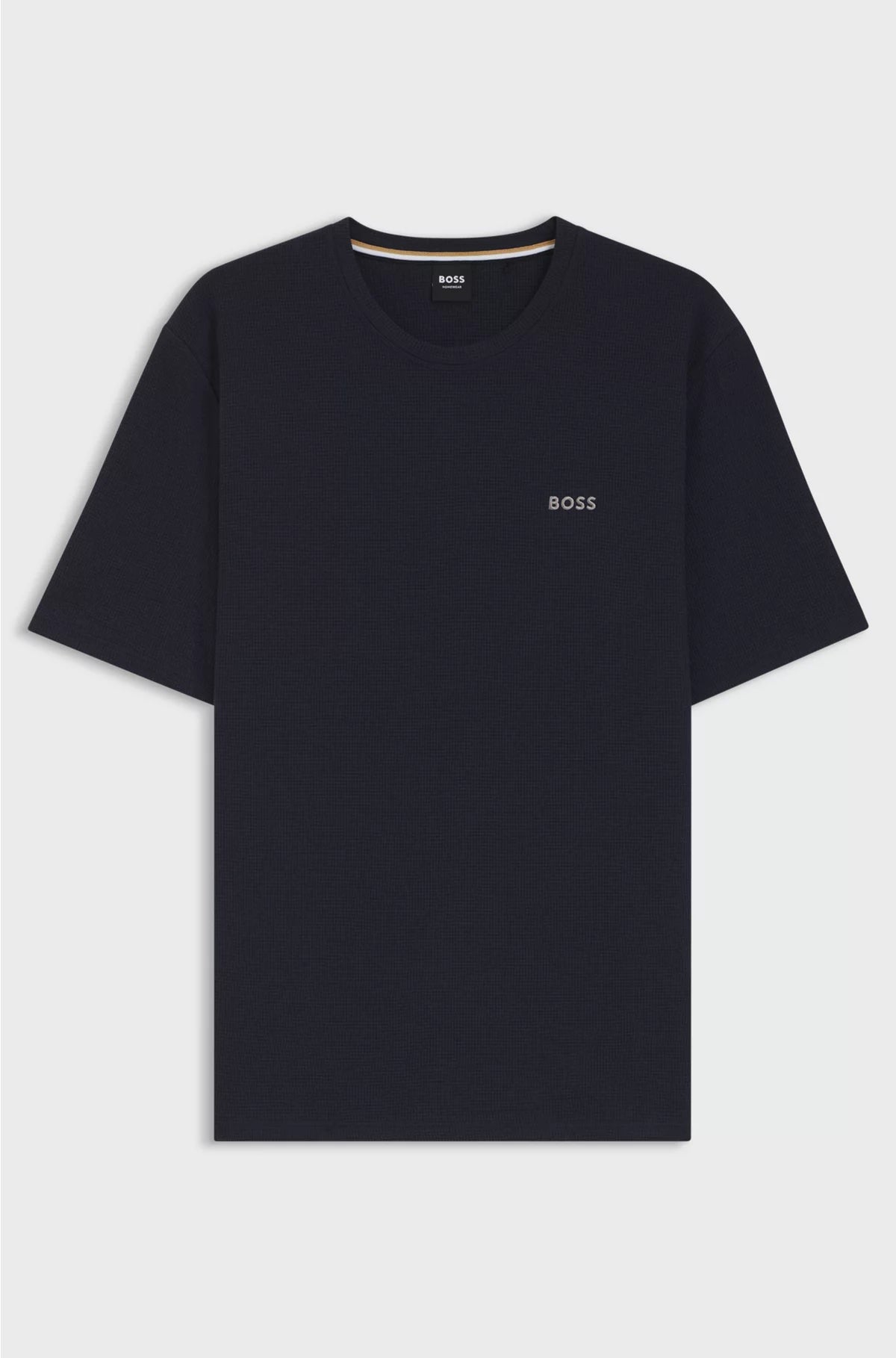 COTTON-BLEND PYJAMA T-SHIRT WITH EMBROIDERED LOGO