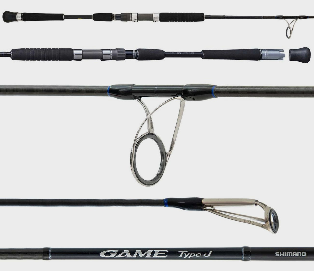 Game Type J Spinning Jigging Rods
